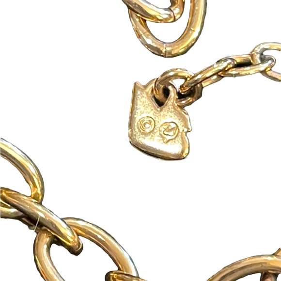 Swarovski Authentic (swan) Rose gold heart rhinestone pendant charm bracelet - Picture 7 of 8